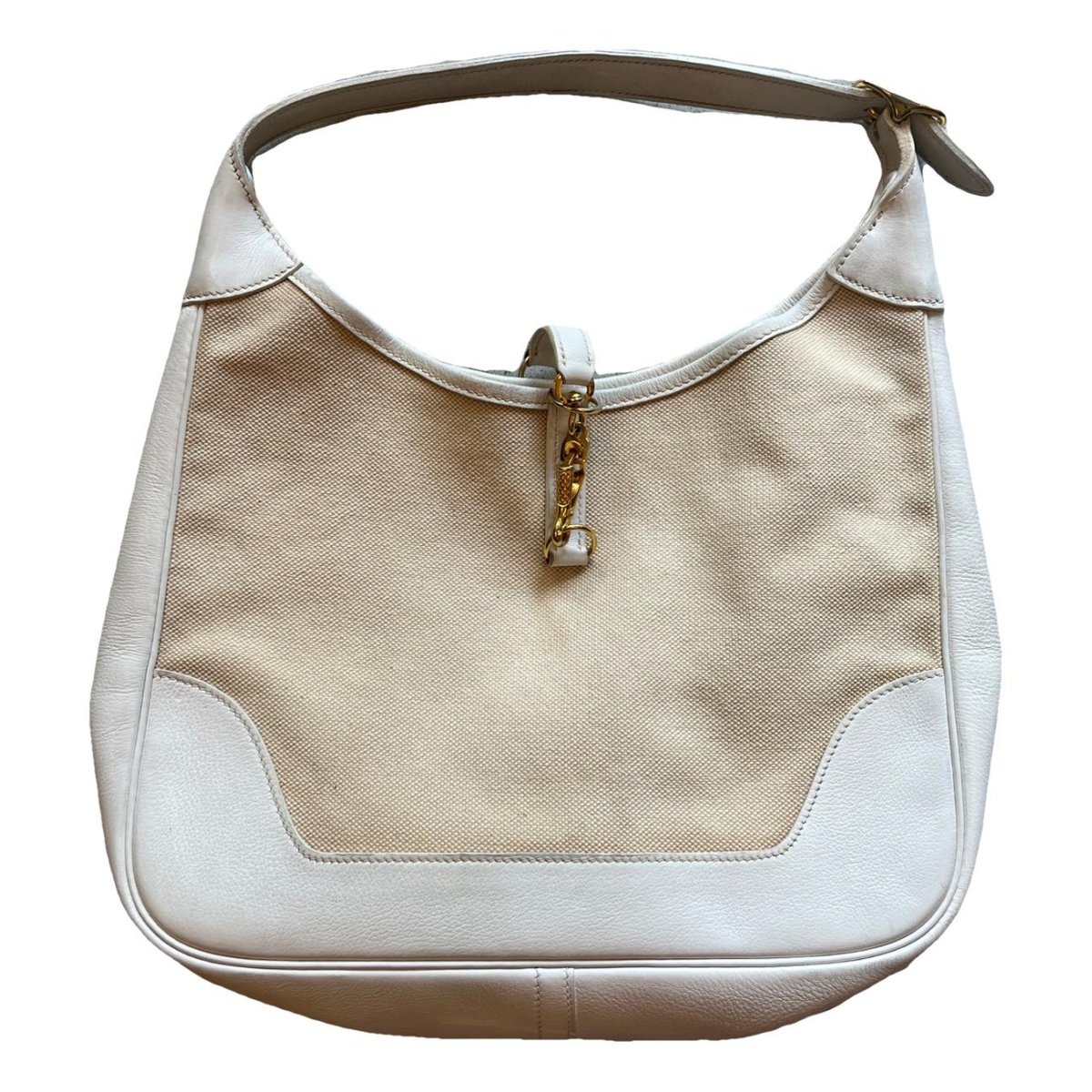 Trim linen handbag