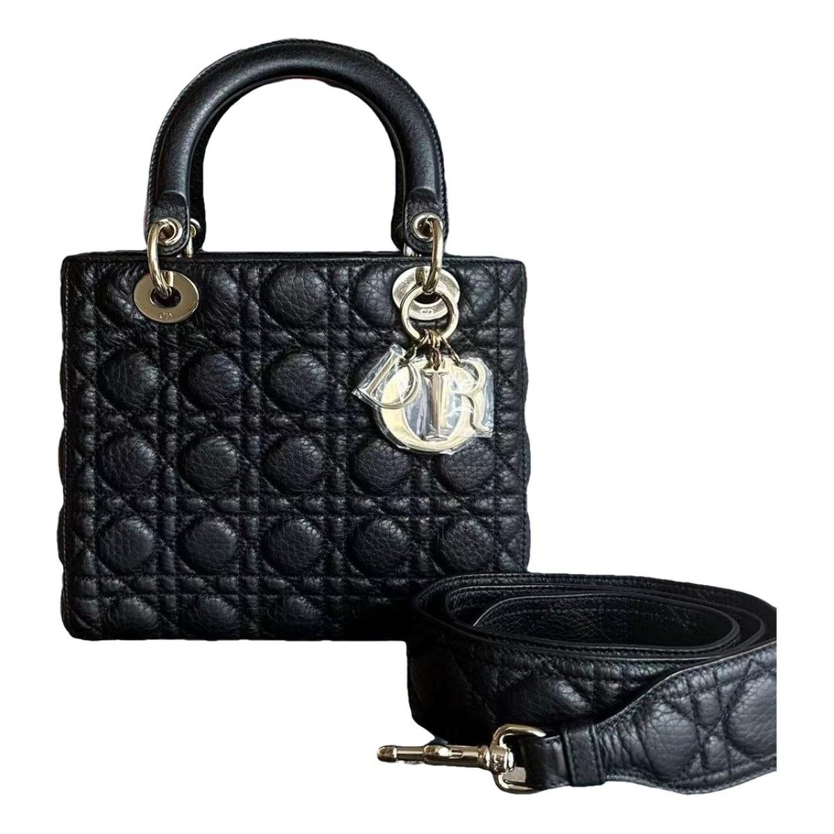 Lady Dior leather handbag