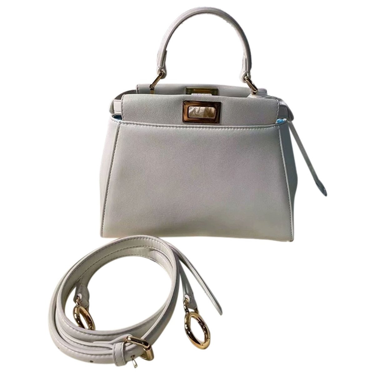 Peekaboo leather handbag