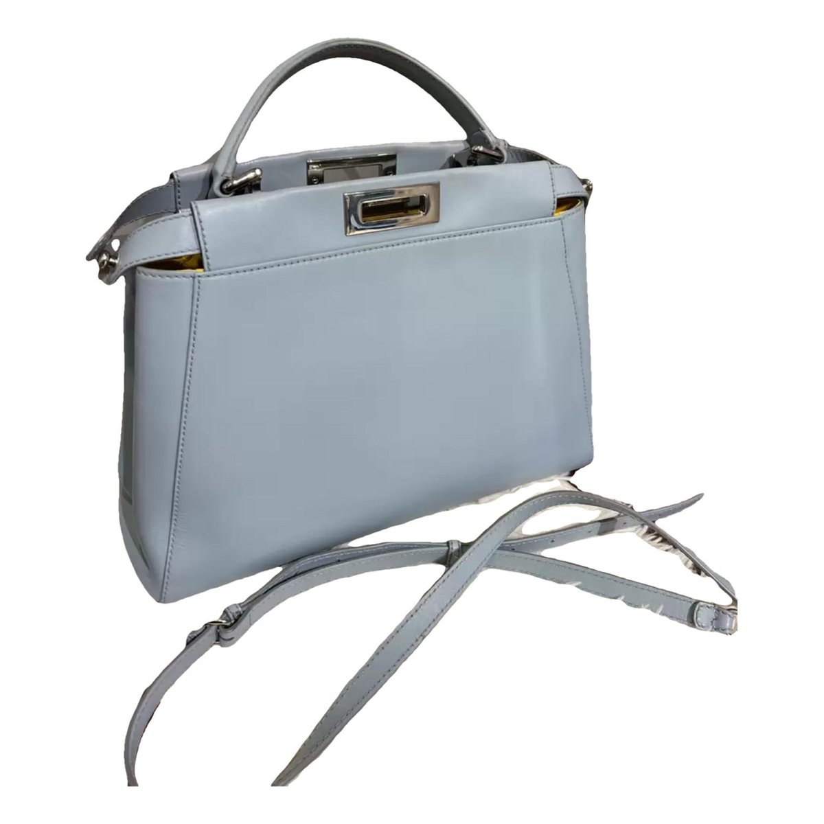 Peekaboo leather handbag