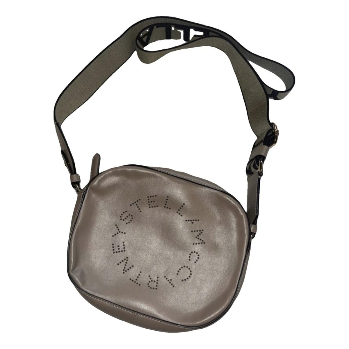 Logo vegan leather crossbody bag