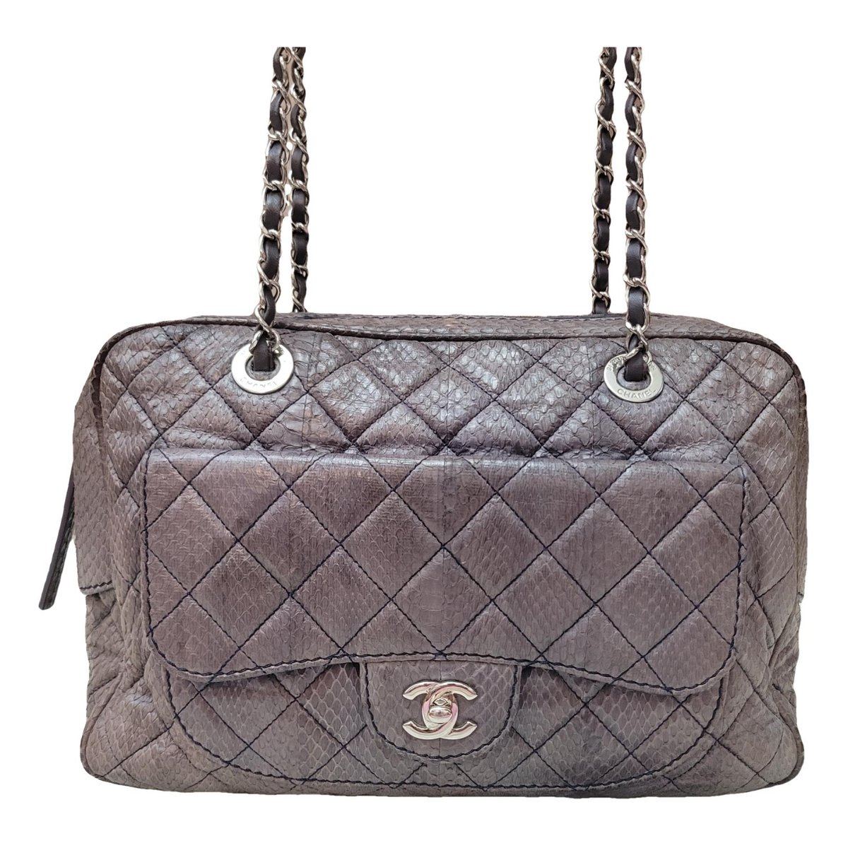 Camera leather handbag