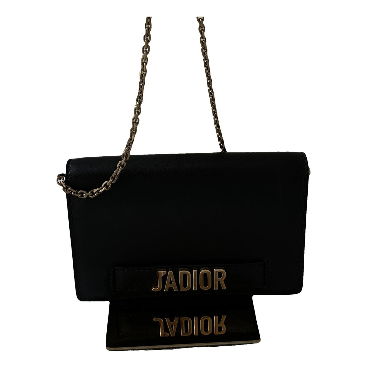 J'adior leather clutch bag