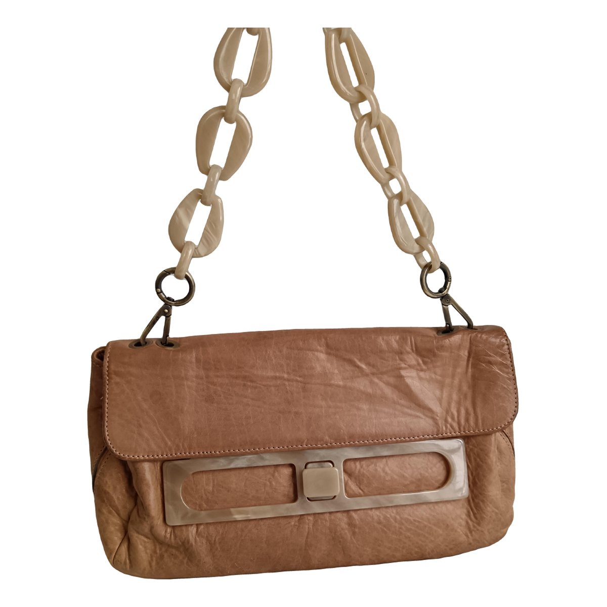 Trunk leather mini bag