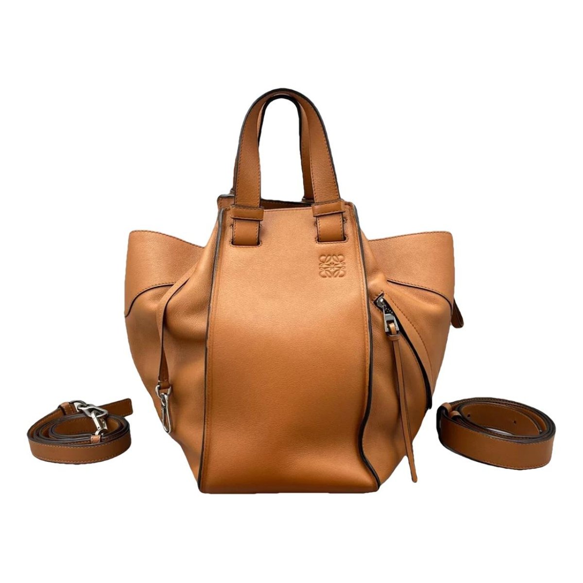 Hammock leather handbag