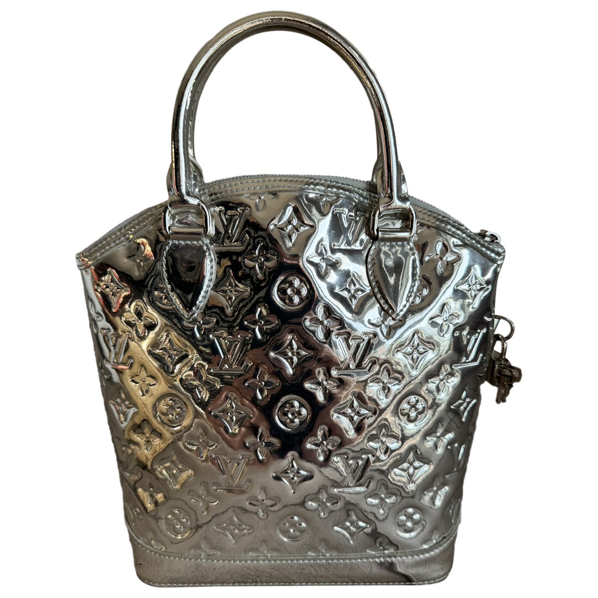 Lockit Vertical patent leather handbag