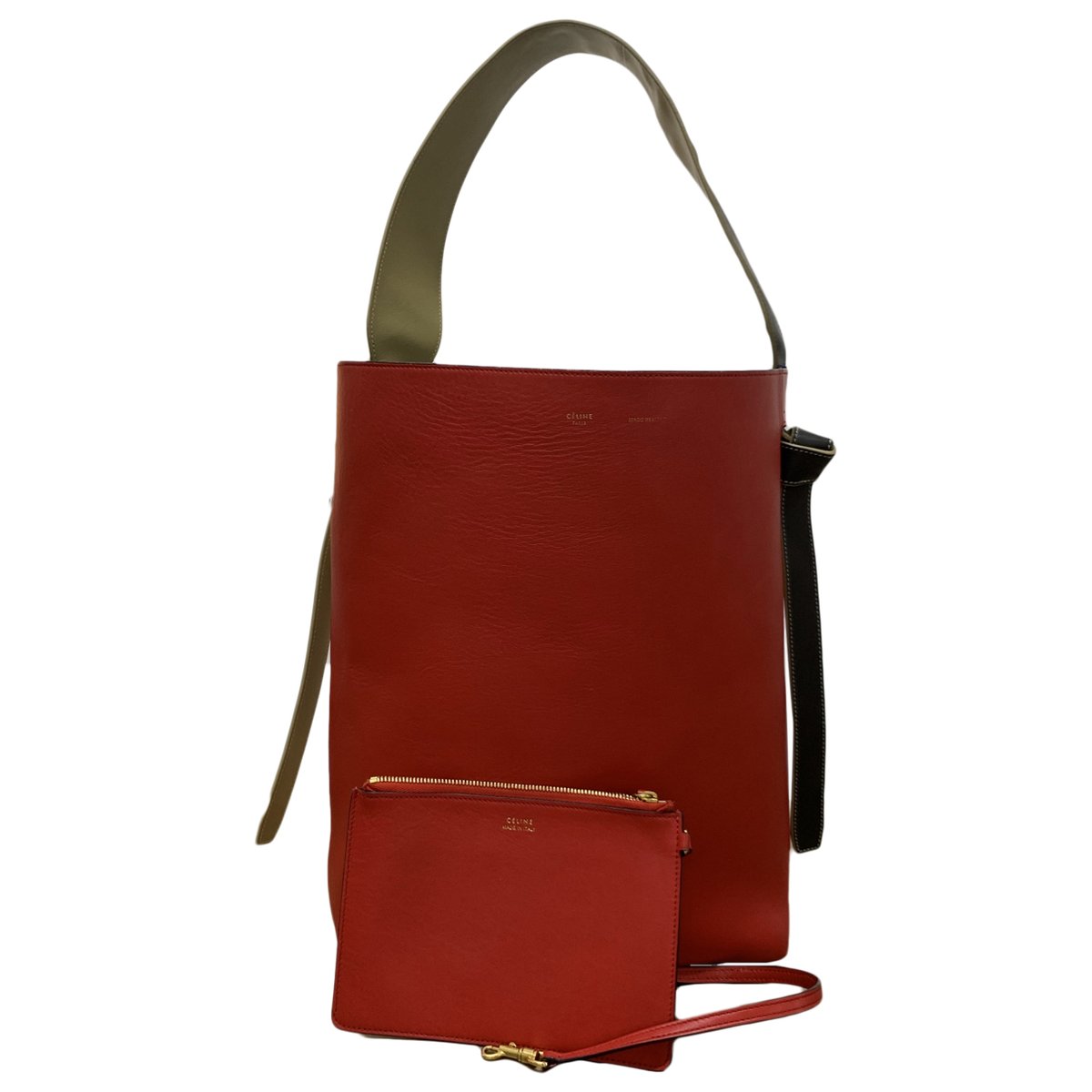 Twisted leather tote
