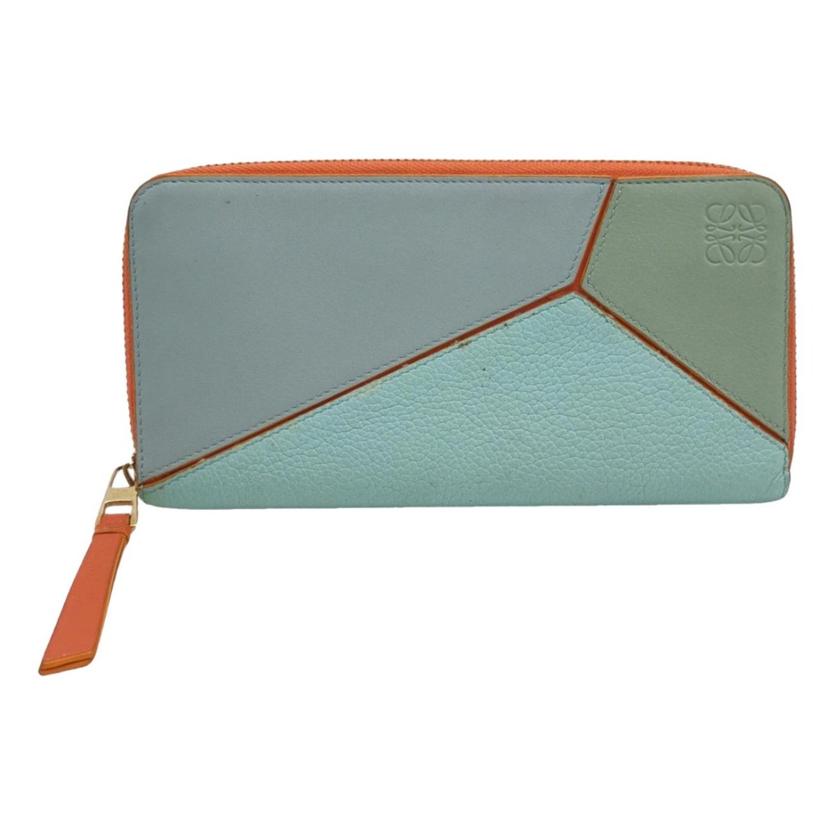 Puzzle leather handbag
