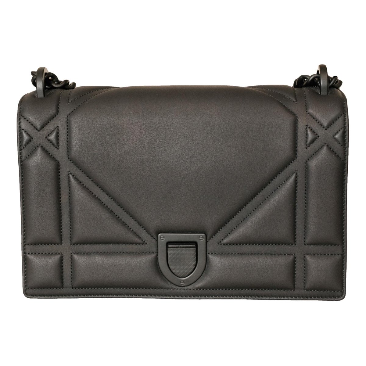 Diorama leather handbag