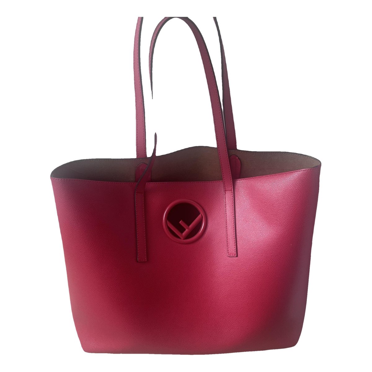 Logo Shopper Tote leather tote