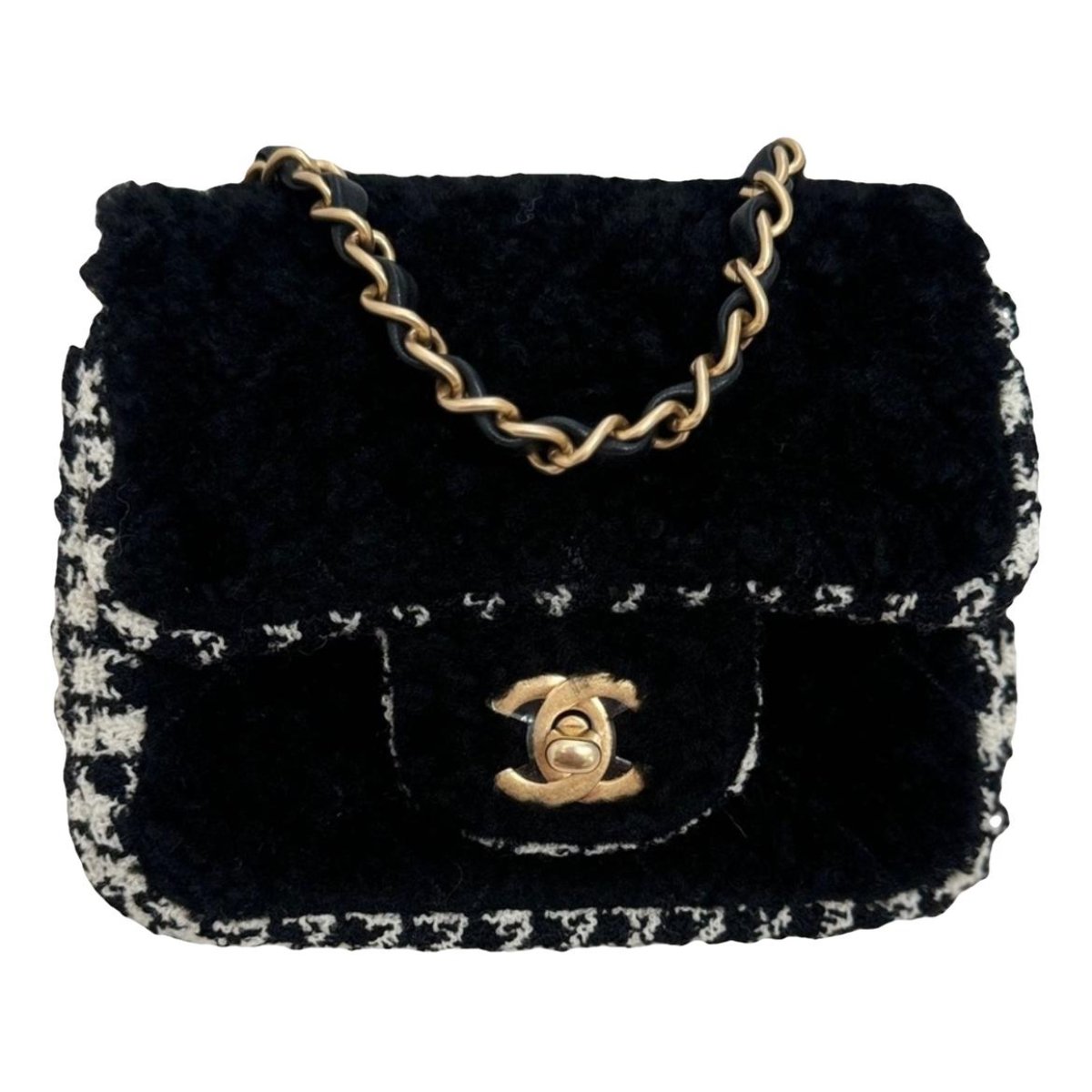 Trendy CC Flap tweed handbag