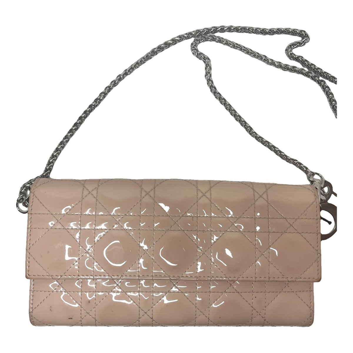 Lady Dior Wallet On Chain patent leather crossbody bag