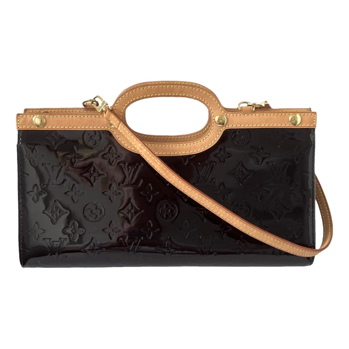 Roxbury patent leather handbag