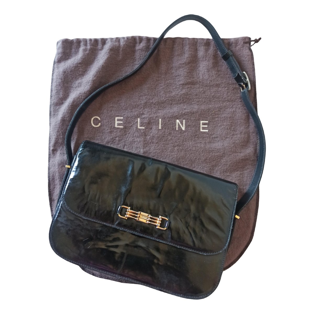 Crécy Vintage patent leather handbag