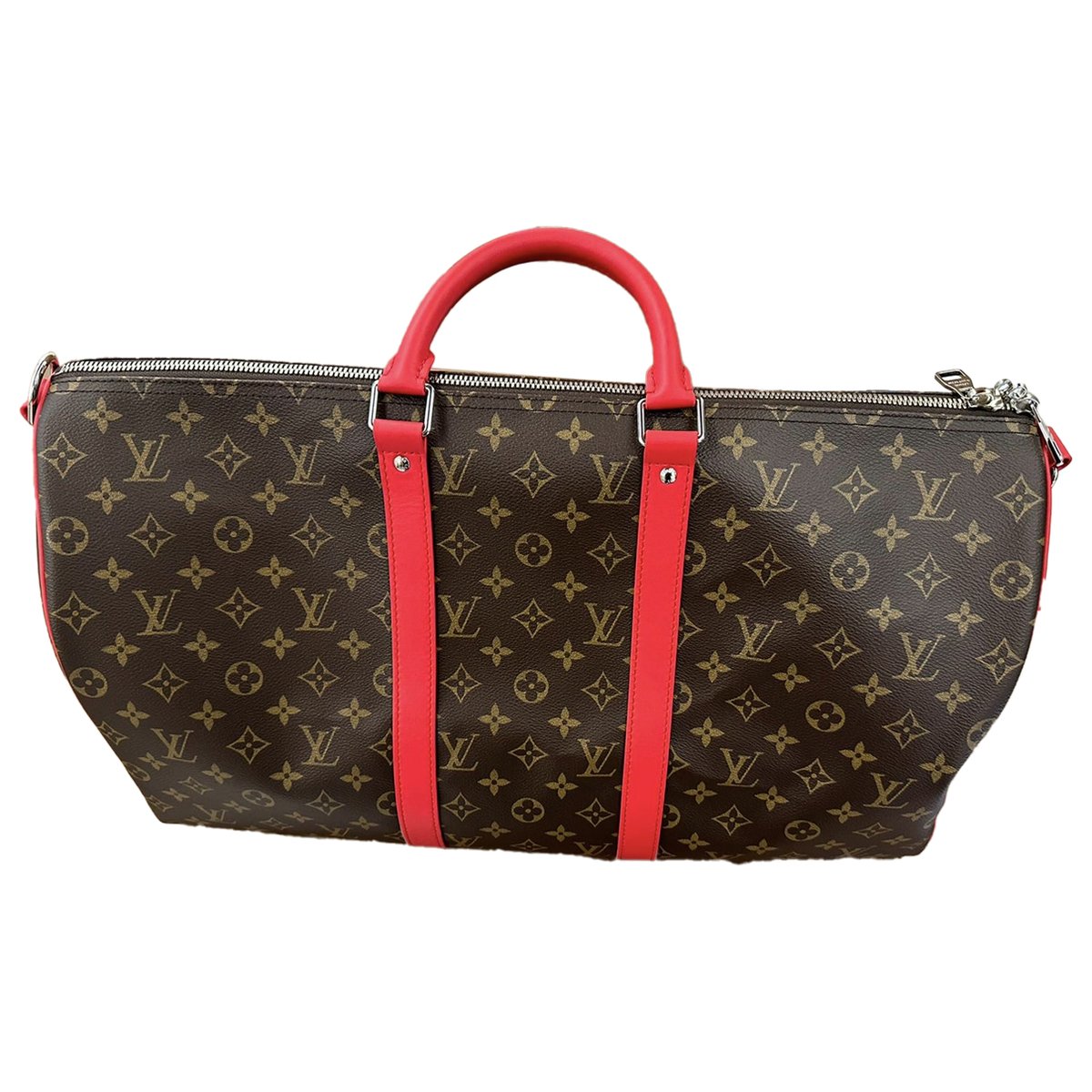 Keepall leather travel bag