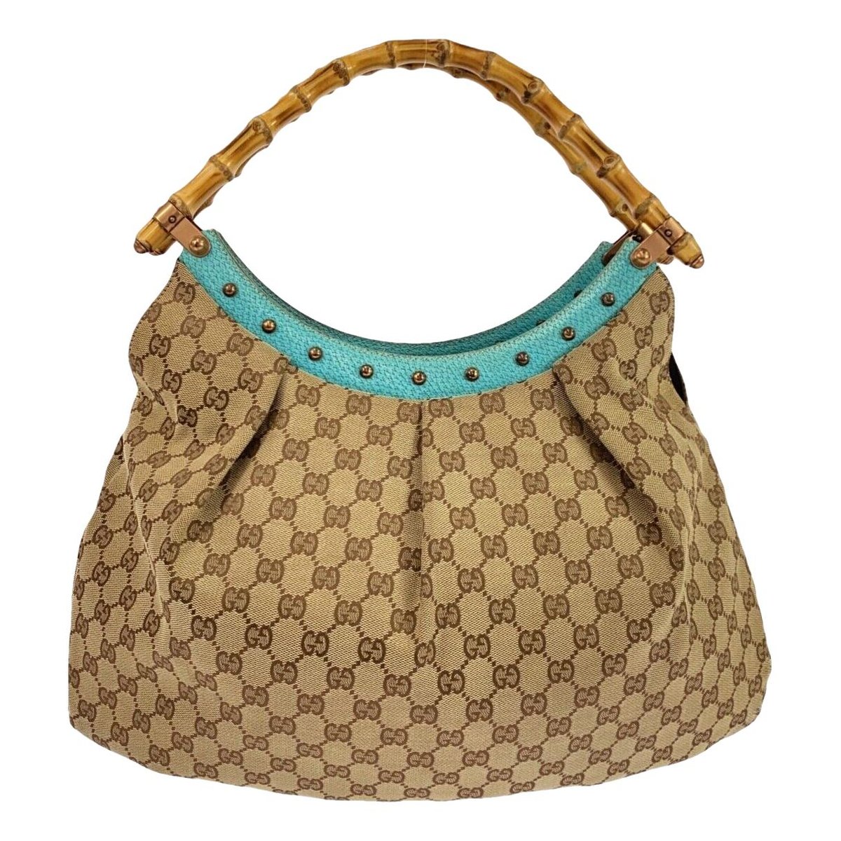 Bamboo leather handbag