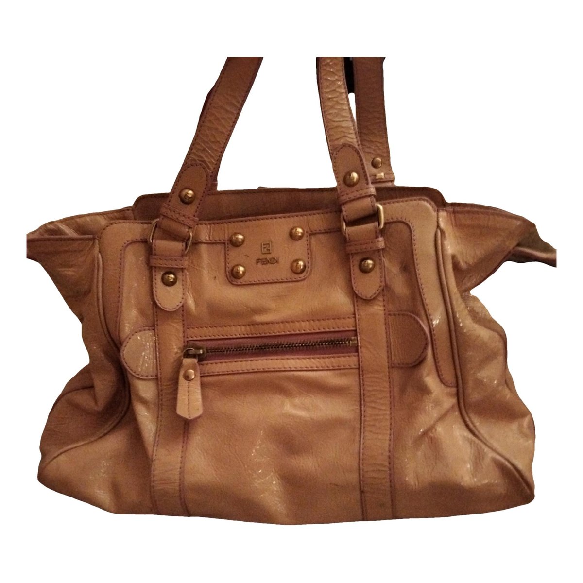 X-Tote patent leather handbag