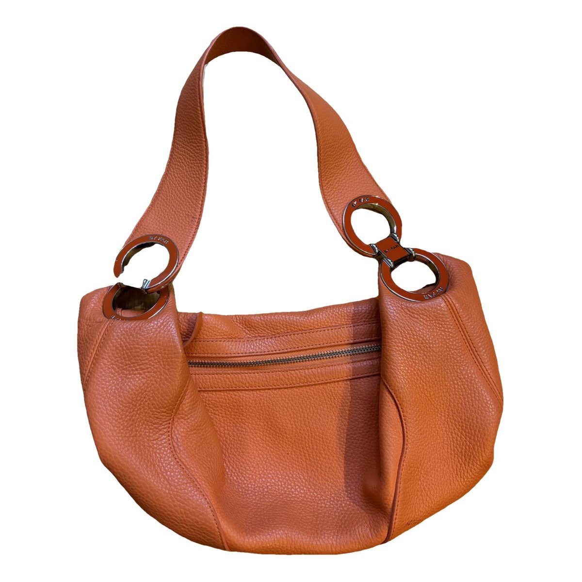 Amber leather handbag