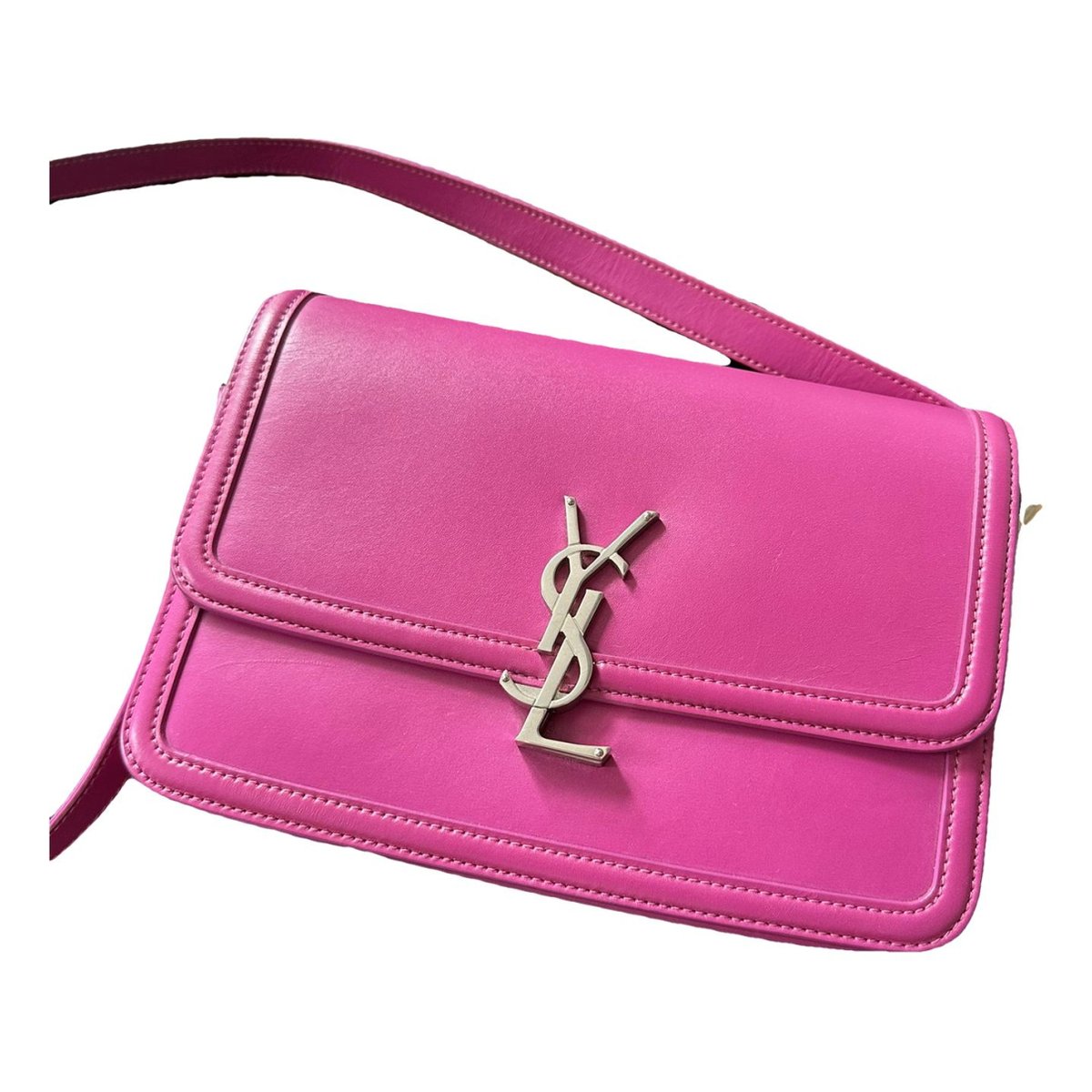 Solférino leather handbag