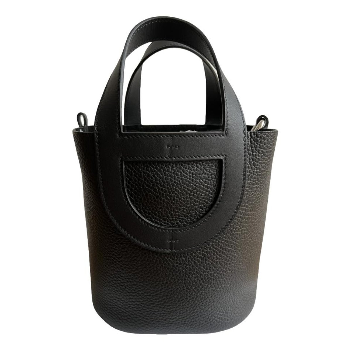 Picotin leather tote