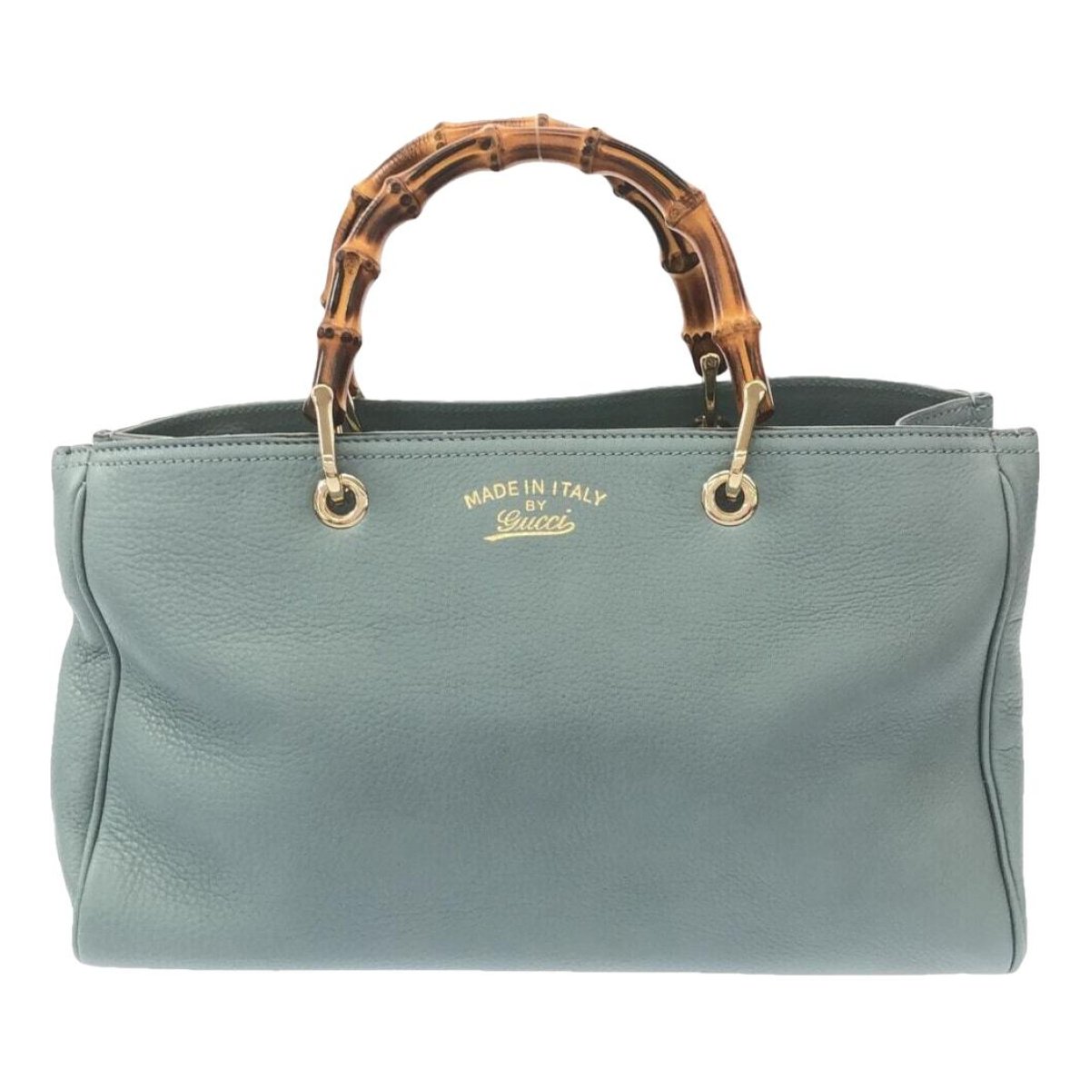 Bamboo leather handbag