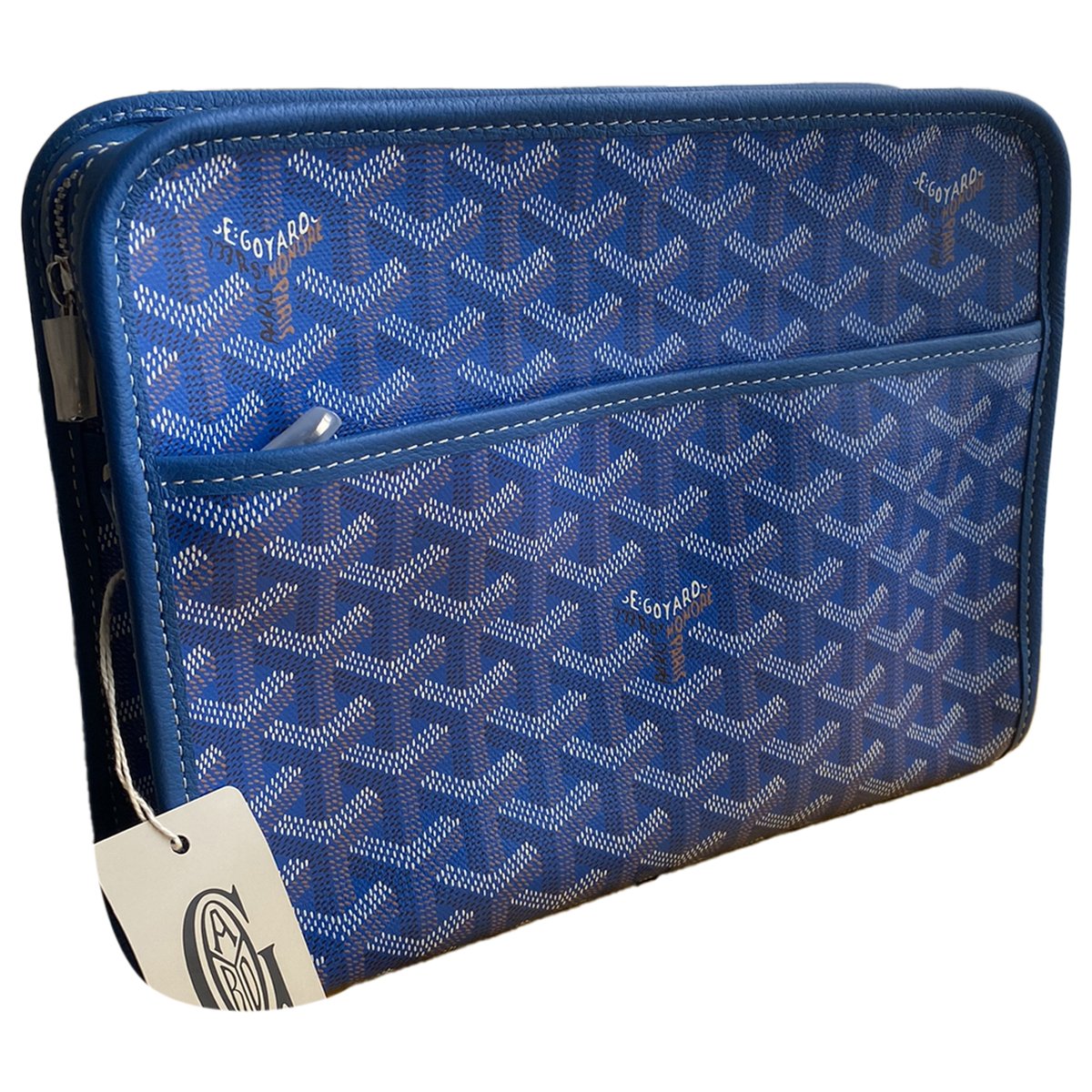 Jouvence leather clutch bag