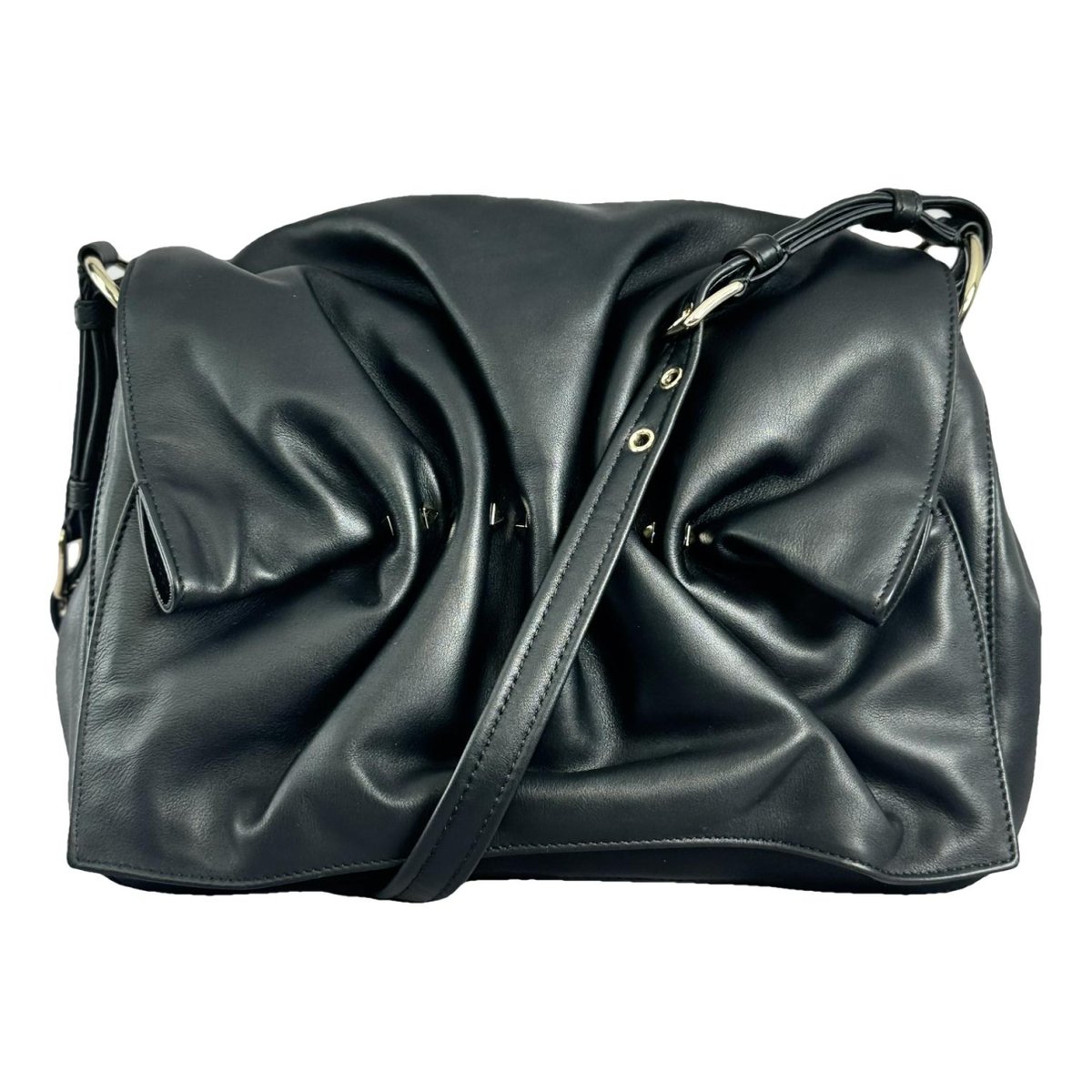 Bloomy Stud leather handbag