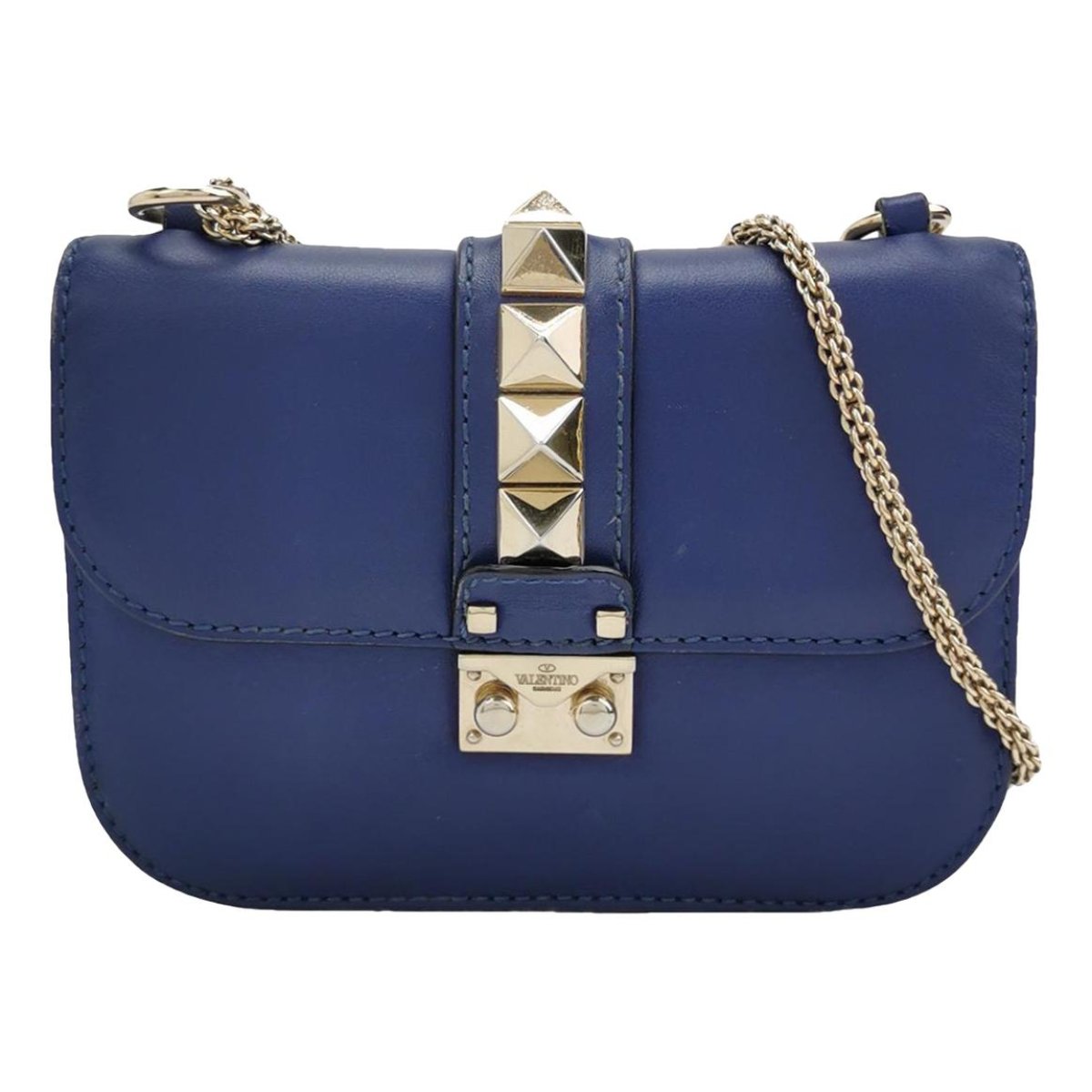 Glam Lock leather crossbody bag