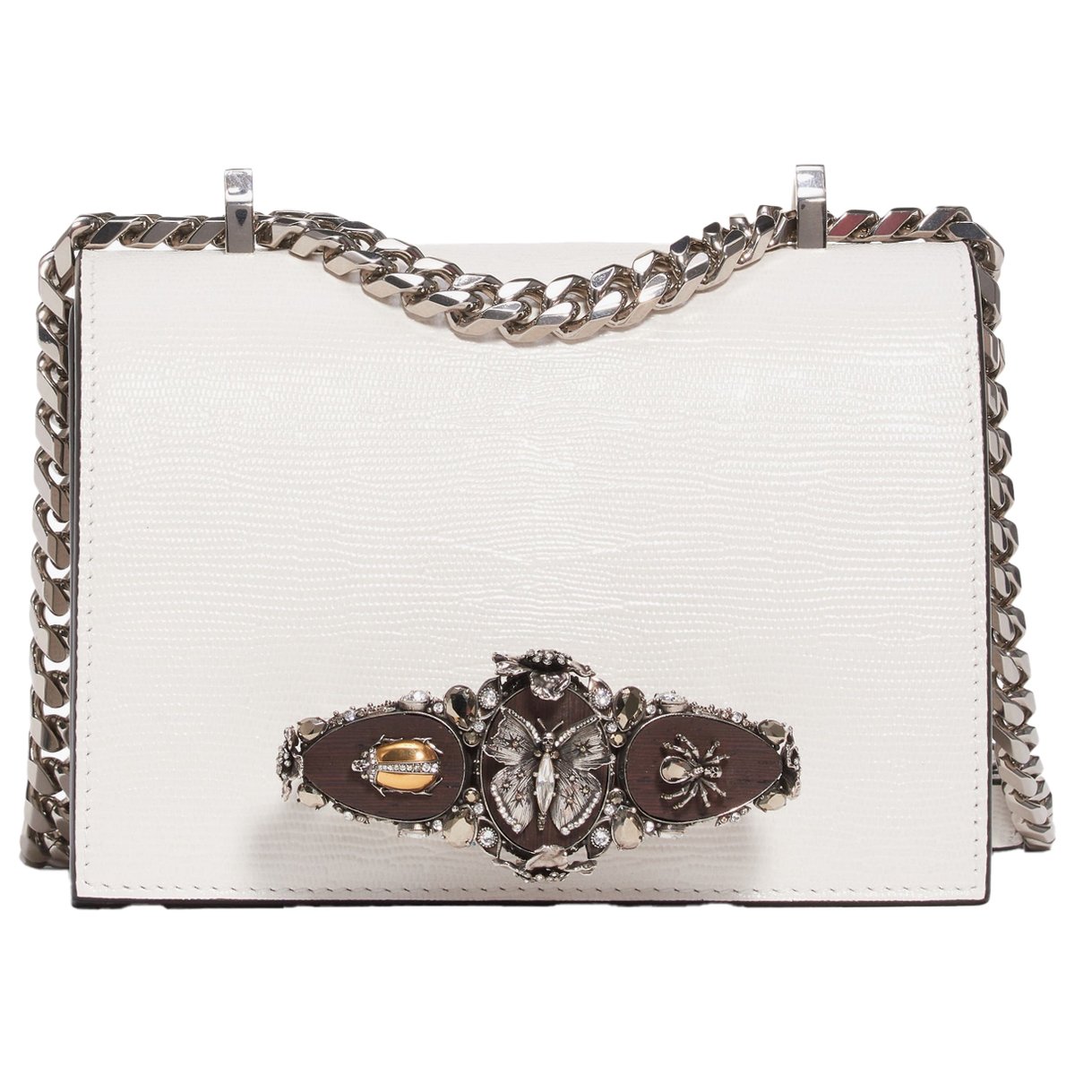 Knuckle leather handbag