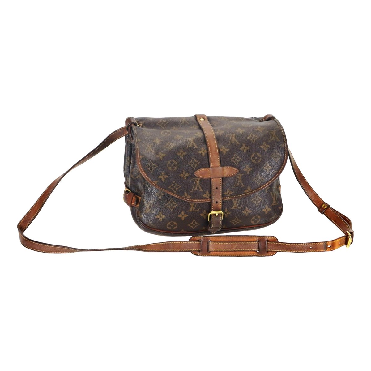 Saumur leather crossbody bag