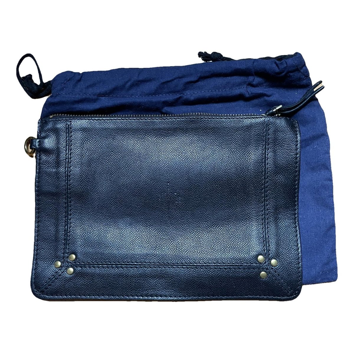 Popoche leather clutch bag