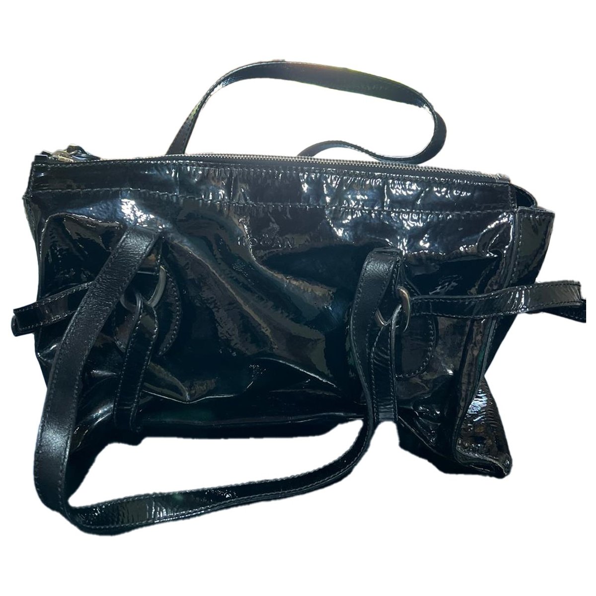 Patent leather bag