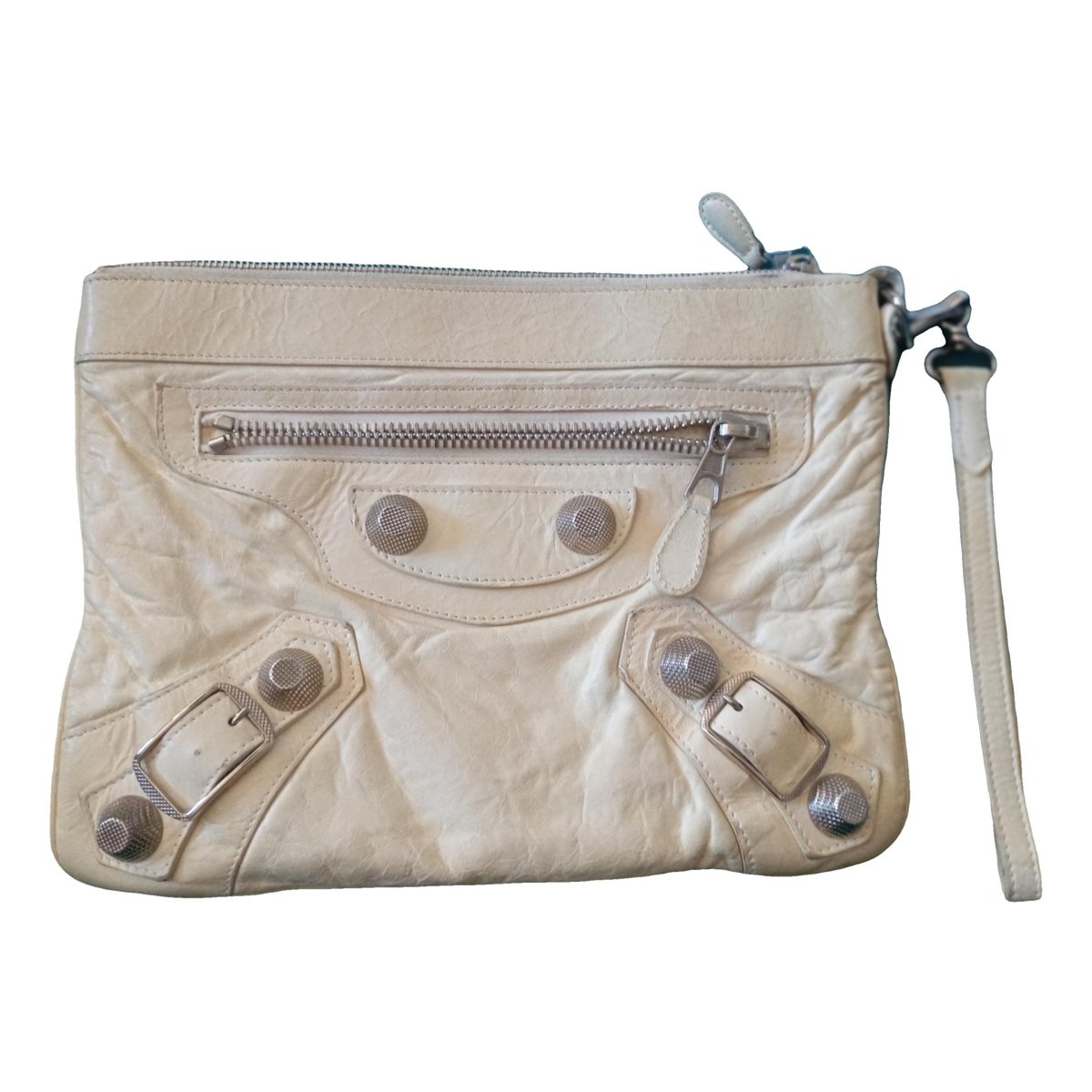 Envelop leather clutch bag