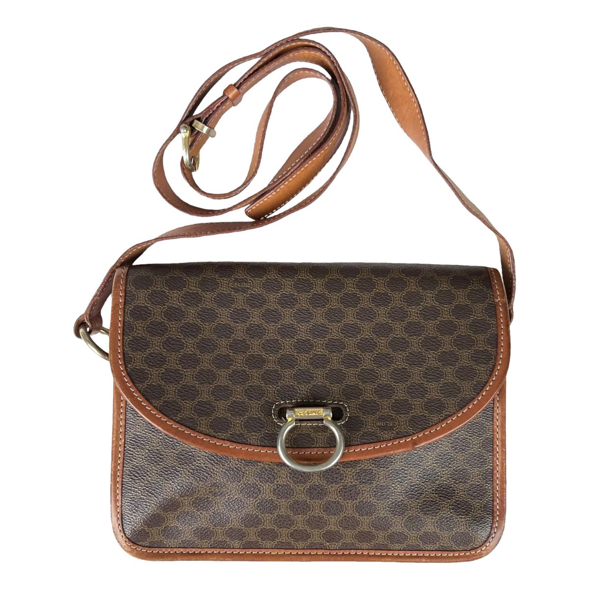 Triomphe Maillon Chain cloth crossbody bag