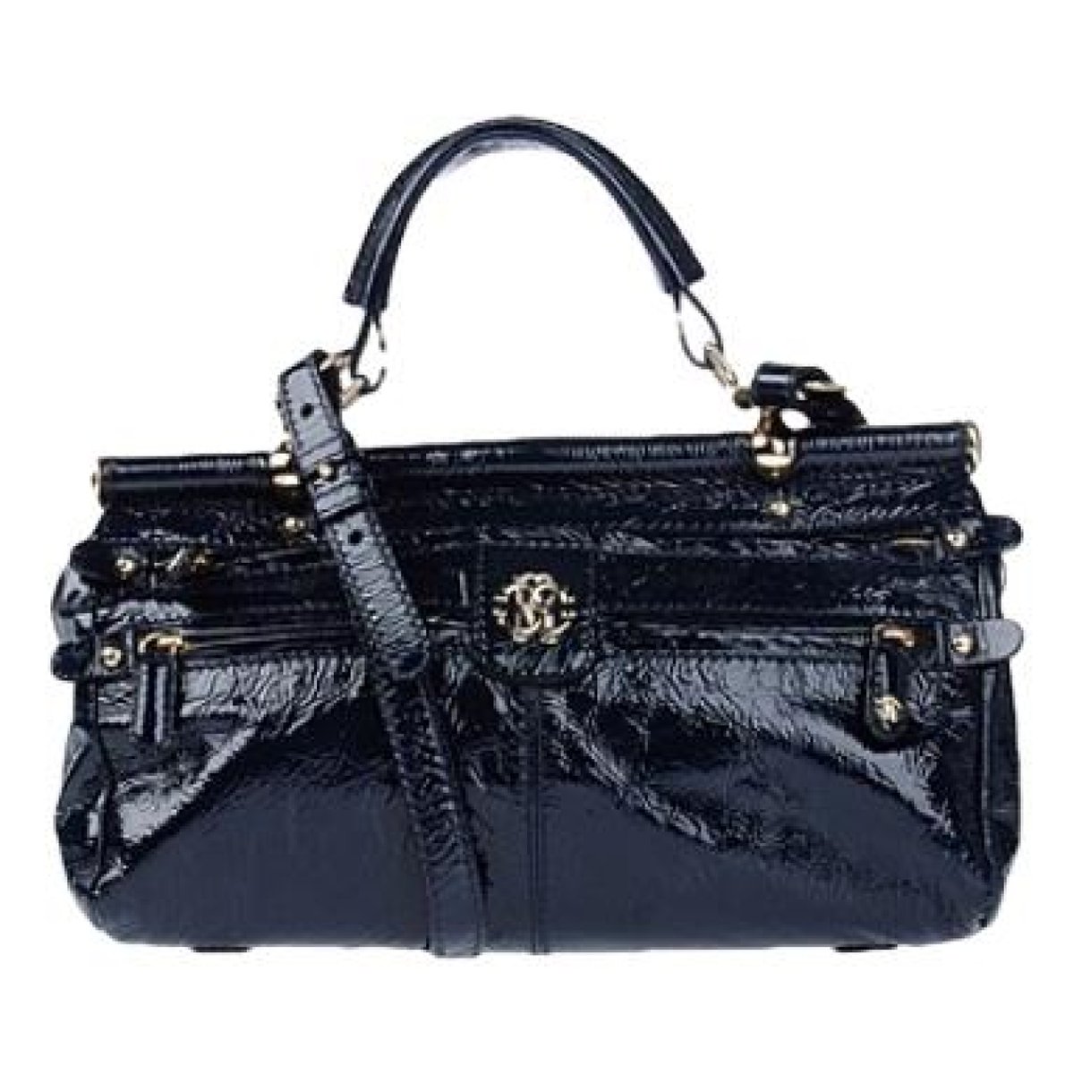 Patent leather handbag