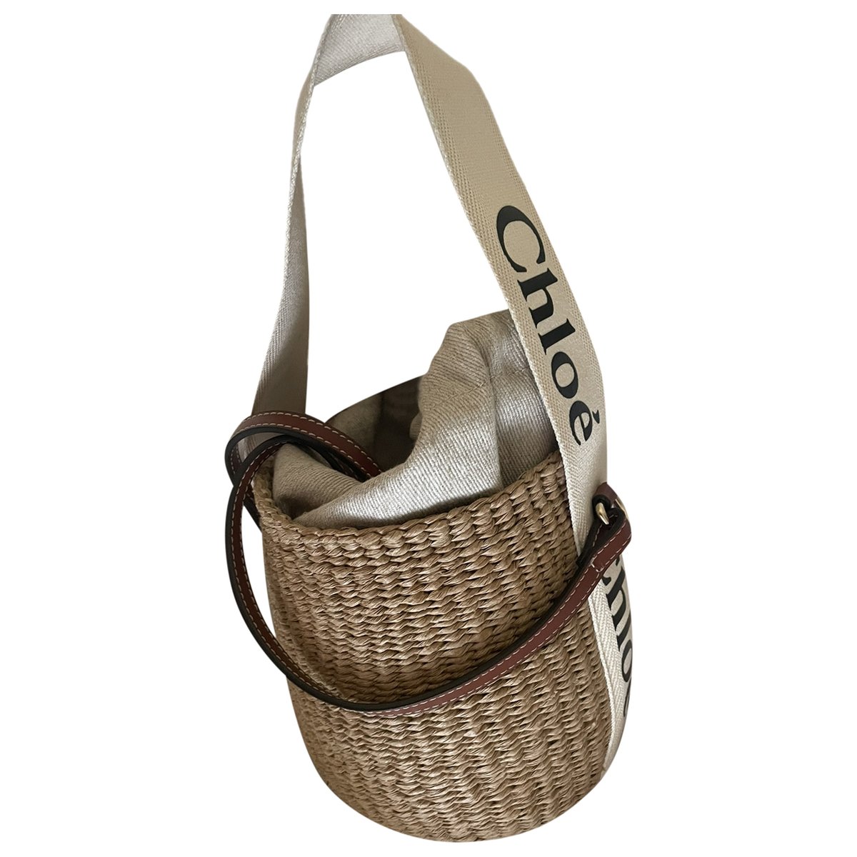 Woody Basket cloth handbag