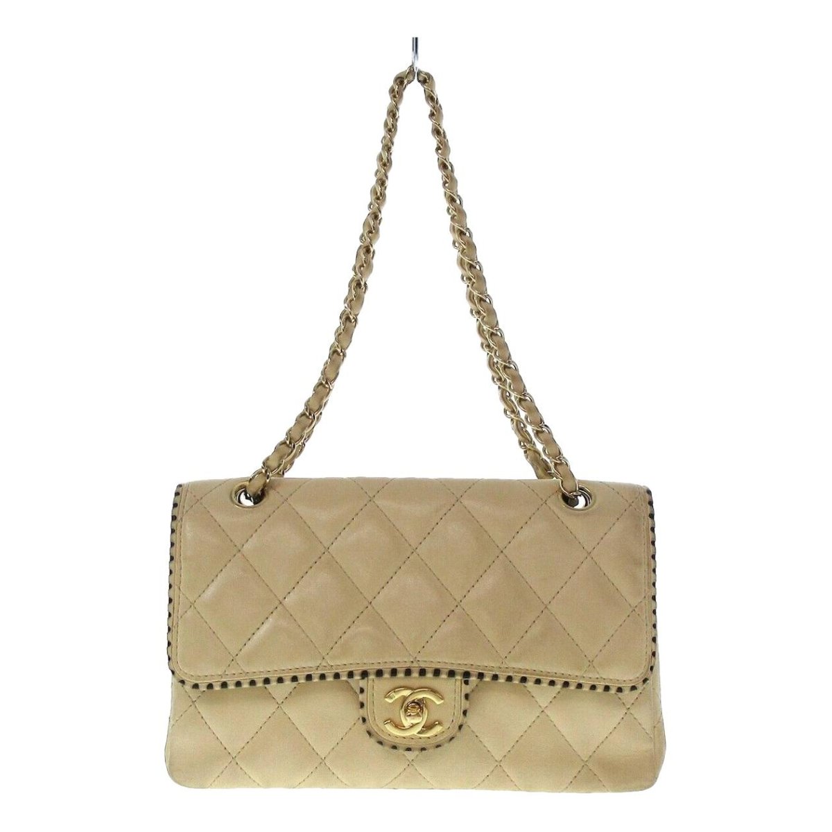 Trendy CC Flap leather handbag
