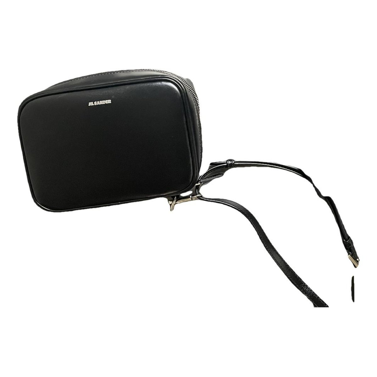 Leather clutch bag