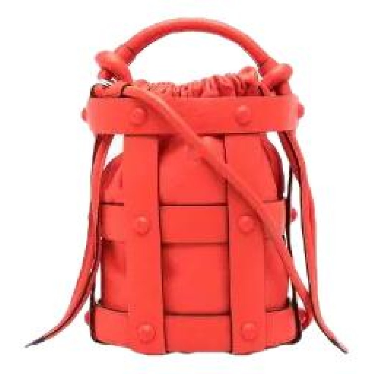 Cage leather crossbody bag