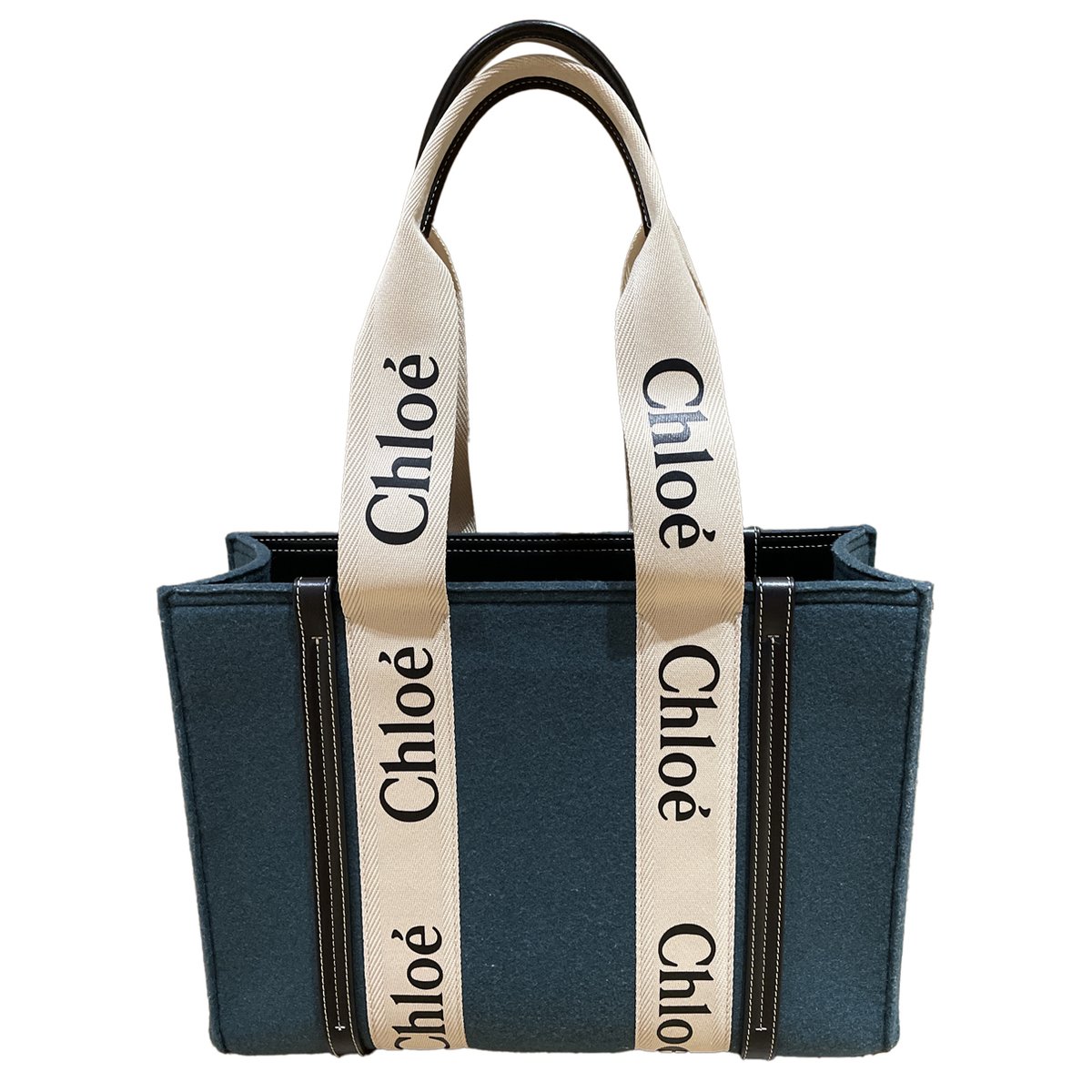 Woody wool tote