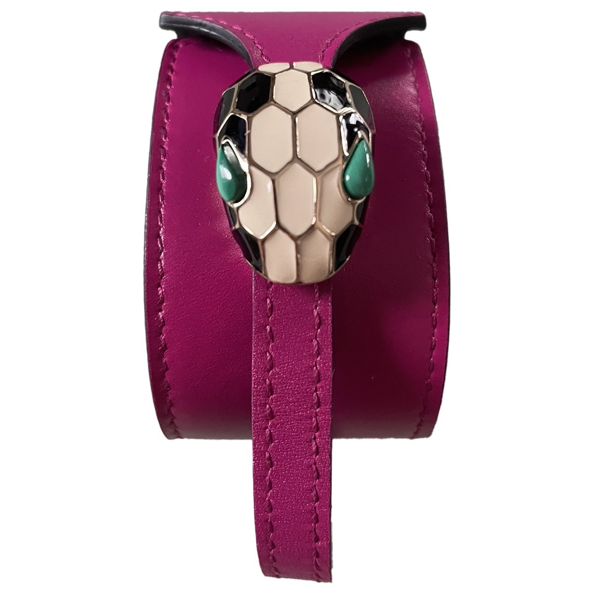 Serpenti leather bracelet