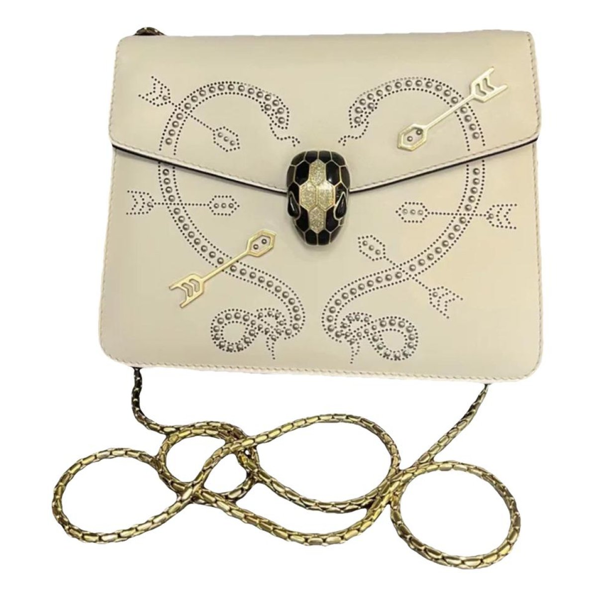 Serpenti leather handbag