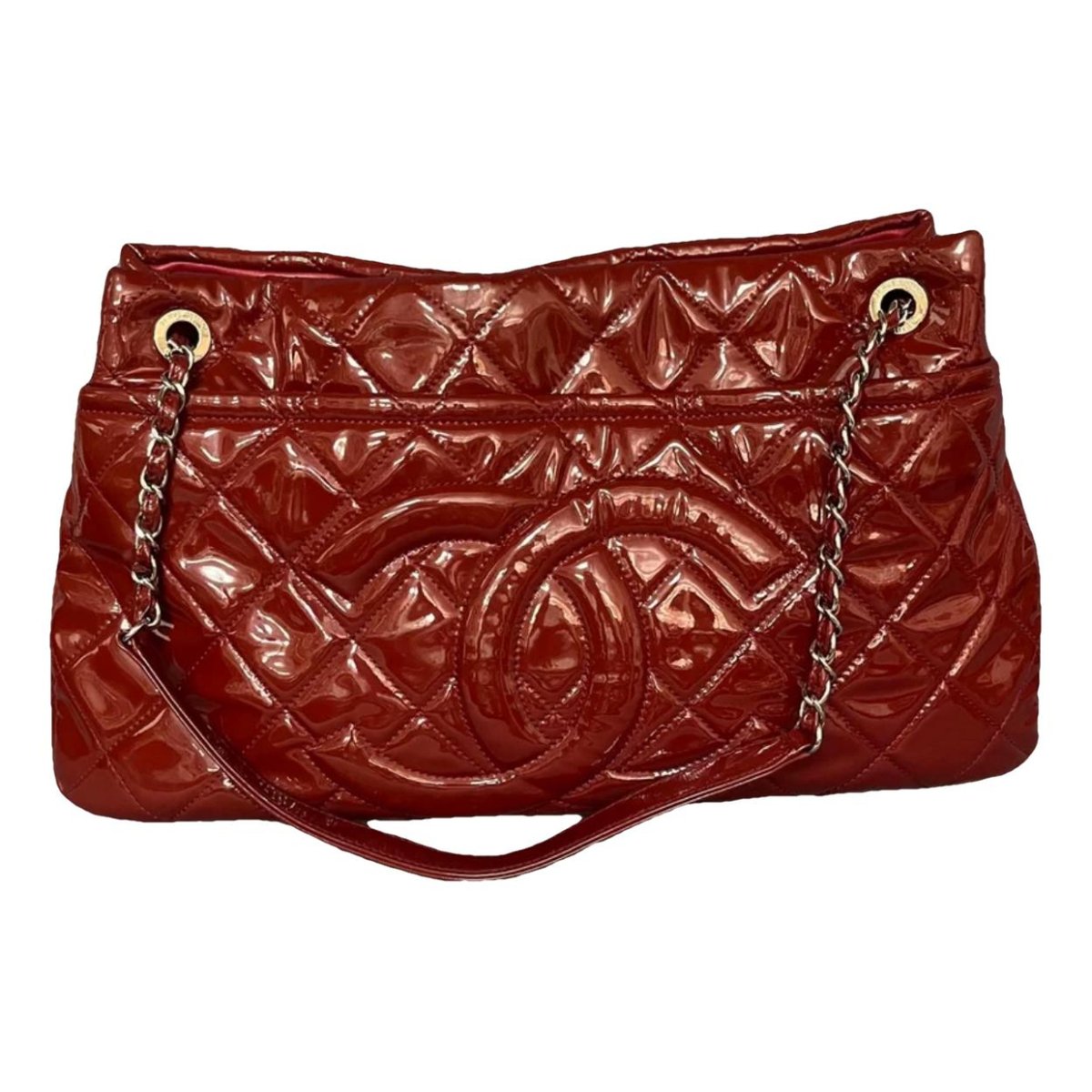 Vintage CC Chain leather handbag