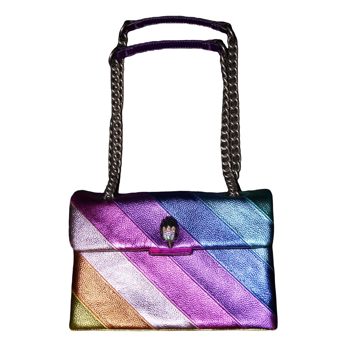 Leather clutch bag