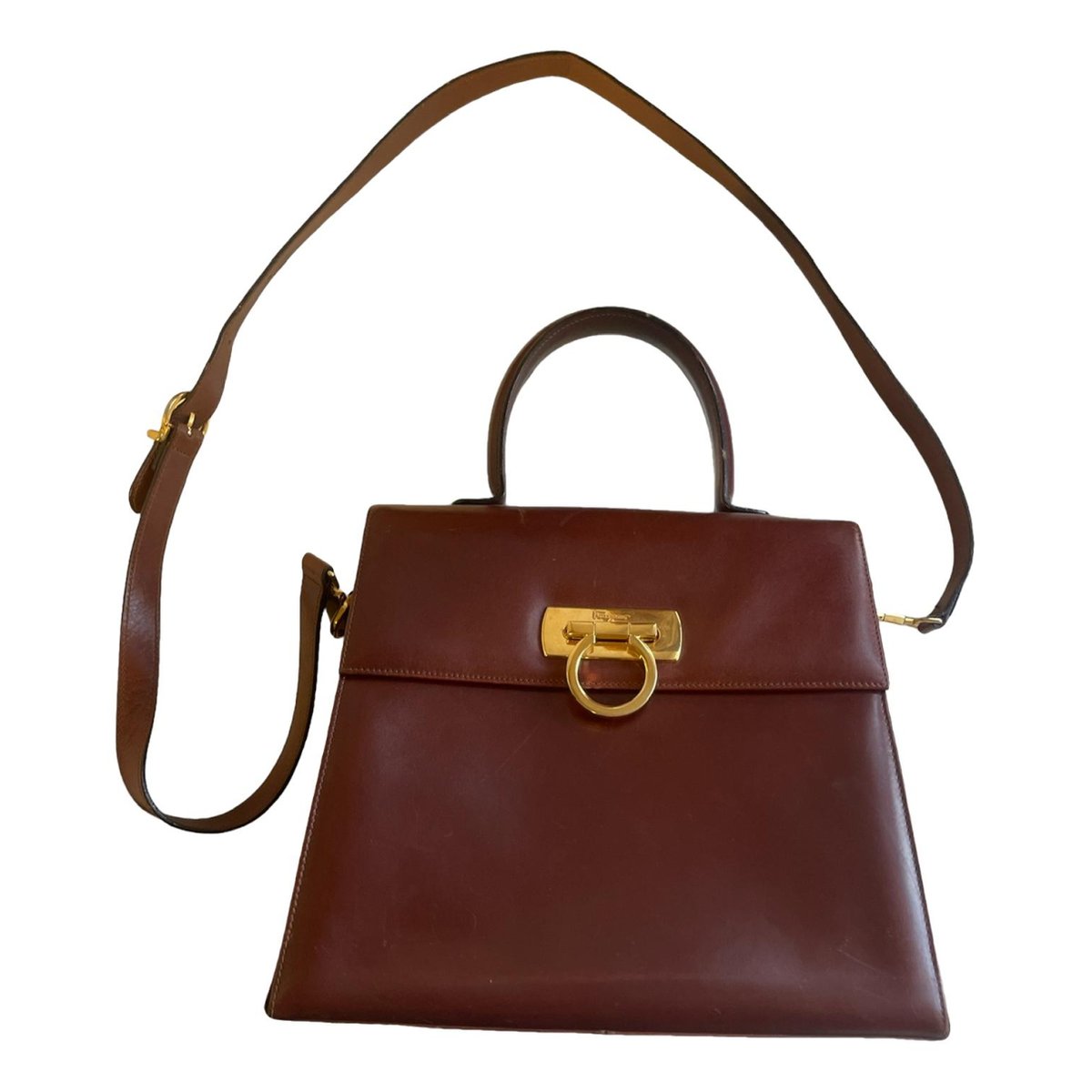 Iconic Top Handle leather crossbody bag