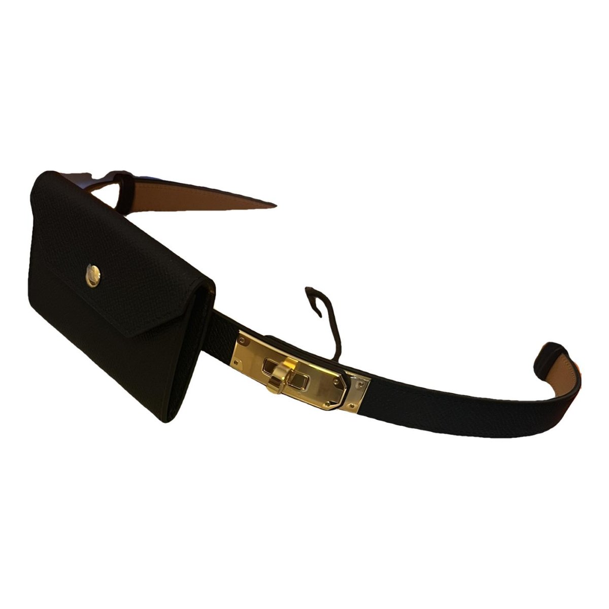 Kelly Pocket leather belt