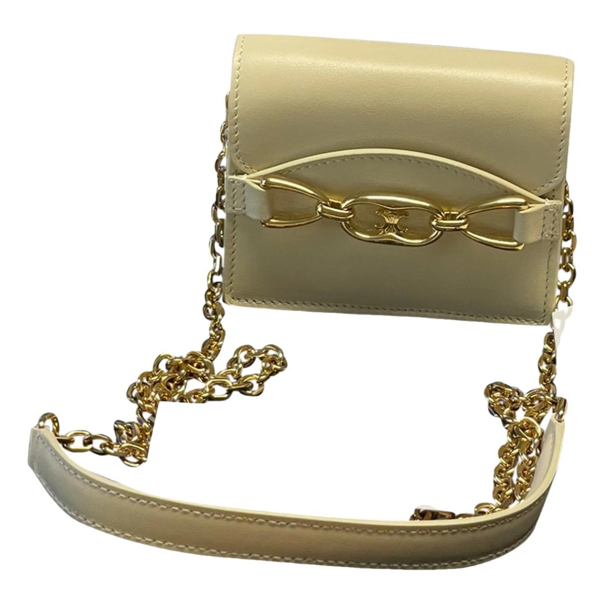 Triomphe chain leather mini bag