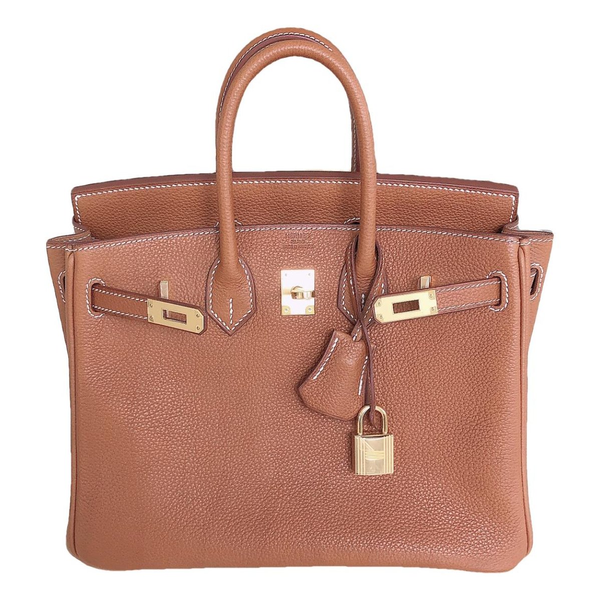 Birkin 25 leather handbag