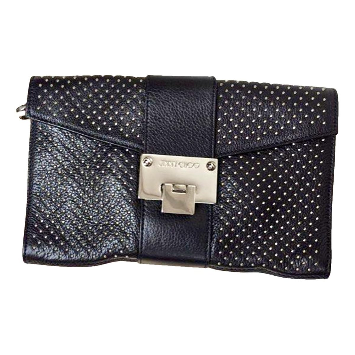Rebel leather clutch bag
