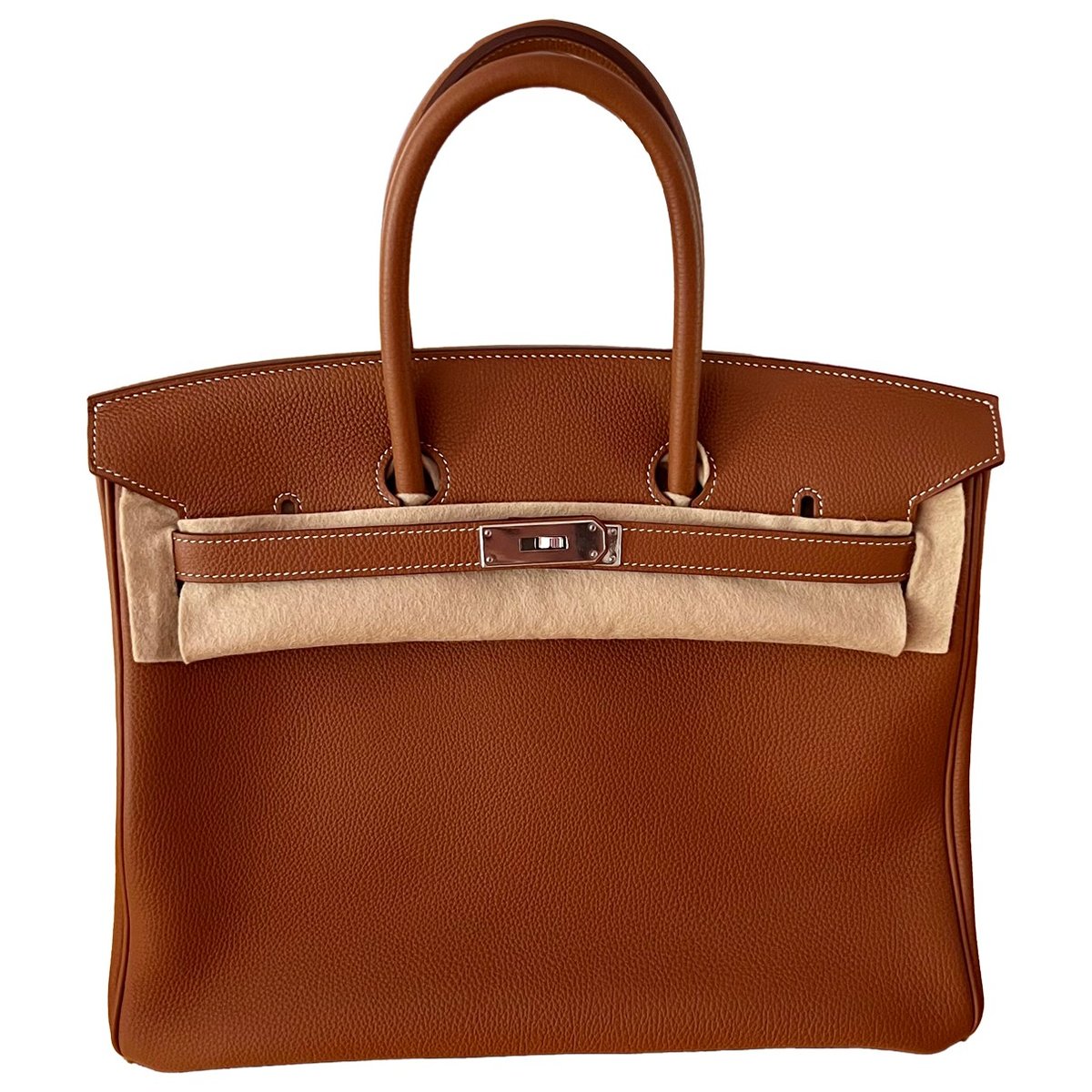 Birkin 35 leather handbag